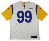 Rams Aaron Donald Authentic Signed White Nike Game Jersey BAS Witnessed