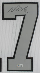 Davante Adams Authentic Signed White Color Rush Pro Style Jersey BAS Witnessed