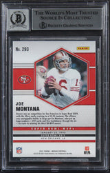 49ers Joe Montana Signed 2021 Panini Mosaic #293 Card Auto 10! BAS Slabbed
