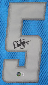 David Montgomery Authentic Signed Blue Pro Style Jersey BAS Witnessed