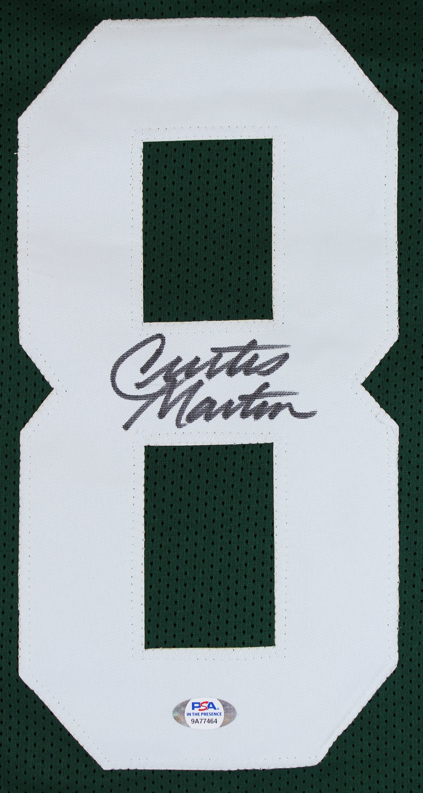 Curtis Martin Authentic Signed Green Pro Style Jersey Autographed PSA/DNA Itp