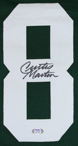 Curtis Martin Authentic Signed Green Pro Style Jersey Autographed PSA/DNA Itp