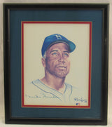 Duke Snider Signed Framed 8x10 Photo JSA P80031