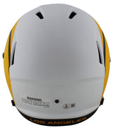 Rams Aaron Donald Authentic Signed Lunar Full Size Speed Rep Helmet BAS Witness