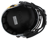 Rams Aaron Donald Signed Lunar Full Size Speed Rep Helmet w/ Case BAS Witness