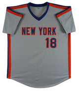 Daryl Strawberry Authentic Signed Grey Pro Style Jersey Autographed BAS Witness