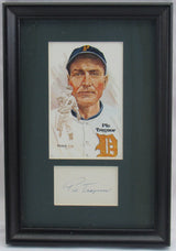 Pie Traynor Signed Framed Cut JSA P92225