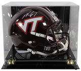 Virginia Tech Michael Vick Signed Full Size Speed Rep Helmet w/ Case BAS Wit