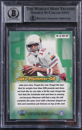 Cardinals Jake Plummer Signed 1999 Ultra Over The Top #15 Card Auto 10! BAS Slab
