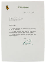 L. Ron Hubbard Scientology Signed 7x10 1979 Letter on Personal Letterhead BAS