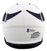 Vikings Randy Moss Authentic Signed Lunar Speed Mini Helmet BAS Witnessed