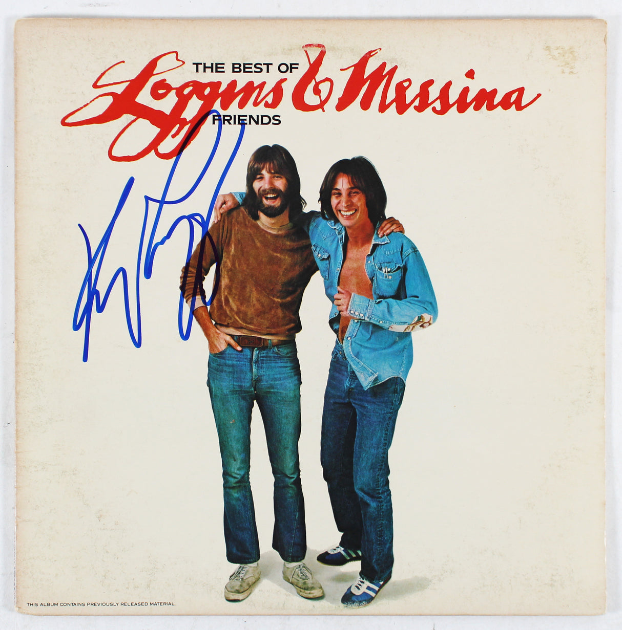 Kenny Loggins Authentic Signed The Best Of Friends Album Cover BAS #BG83137