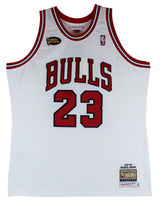 Bulls Michael Jordan Signed William Zavala Hand Painted M&N Framed Jersey UDA