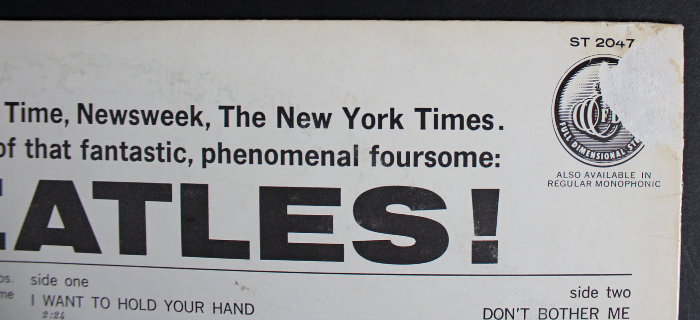 John Lennon Authentic Signed Meet The Beatles Album Cover Caiazzo & BAS #A57923