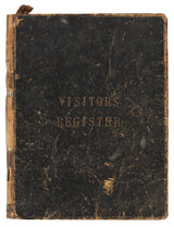 Winston Churchill Authentic Signed 7.75x 10 Visitors Register Book BAS #AC33537