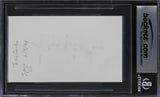 Tony Curtis Some Like It Hot Authentic Signed 3x5 Index Card BAS Slabbed