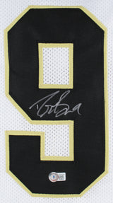 Drew Brees Authentic Signed White Pro Style Jersey Autographed BAS Witnessed