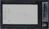 Oliver Hudson Rules of Engagement Authentic Signed 3x5 Index Card BAS Slabbed
