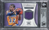 Magic Johnson Signed 2018 Crown Royale Jerseys #19 Card Auto 10! BAS Slabbed 1
