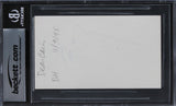 Dean Cain The New Adventures of Superman Signed 3x5 Index Card BAS Slabbed 2