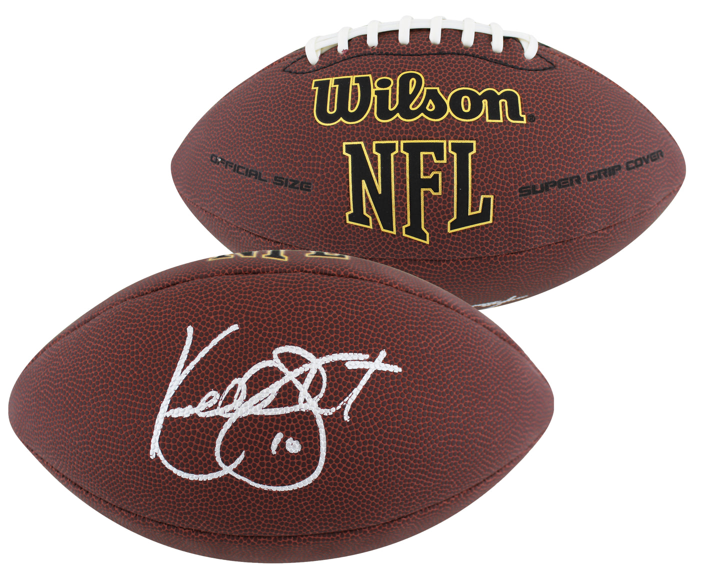 Steelers Kordell Stewart Authentic Signed Wilson Super Grip Nfl Football BAS Wit