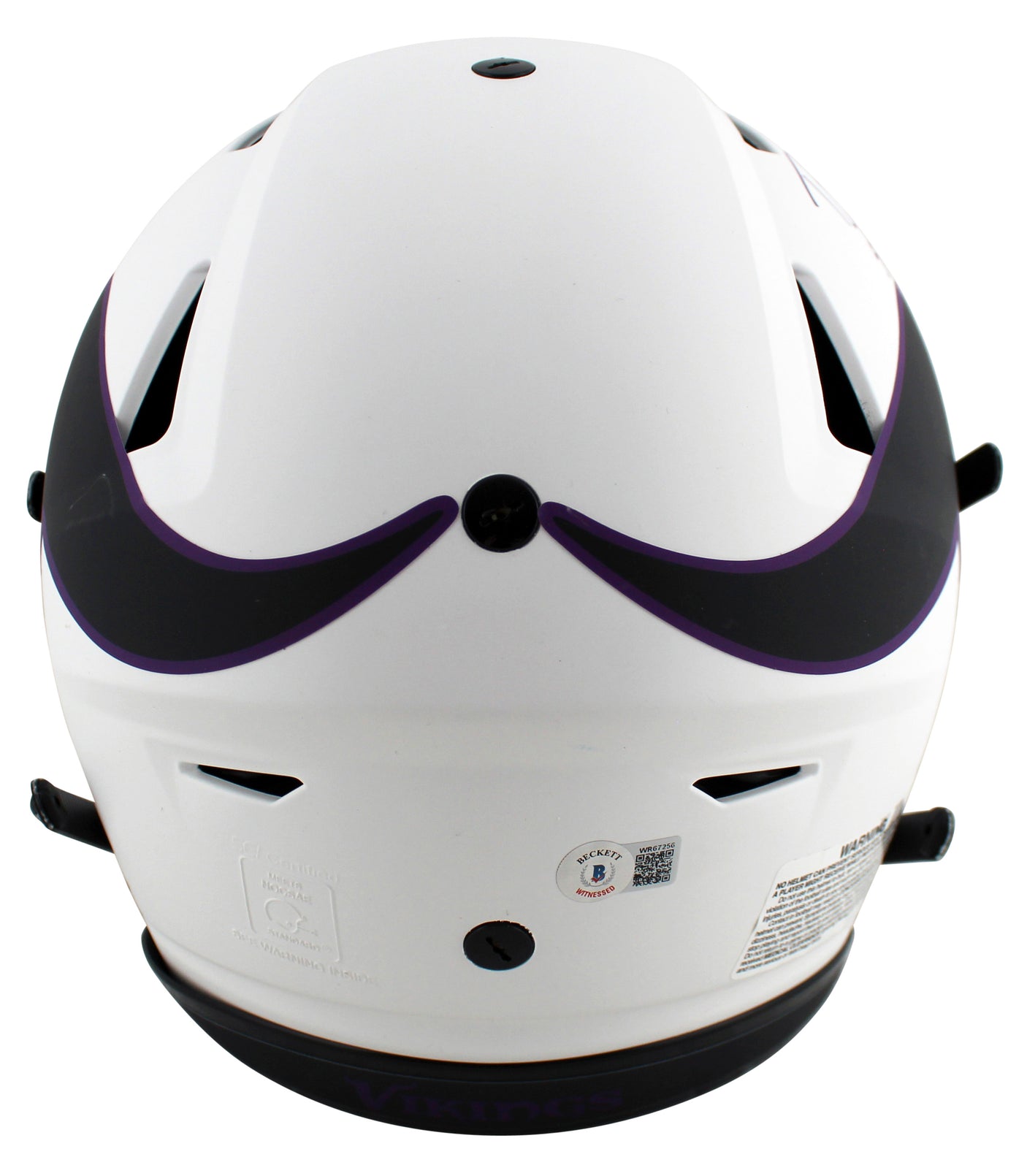 Vikings Randy Moss "SCH HOF 18" Signed Lunar Speed Flex Full Size Helmet BAS Wit