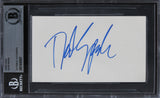 David Spade Joe Dirt Authentic Signed 3x5 Index Card Autographed BAS Slabbed