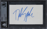 David Spade Joe Dirt Authentic Signed 3x5 Index Card Autographed BAS Slabbed