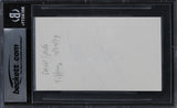 David Spade Joe Dirt Authentic Signed 3x5 Index Card Autographed BAS Slabbed