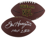 Bears Dan Hampton "HOF 02" Signed Wilson Super Grip Nfl Football BAS Witnessed