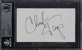 Cheryl Tiegs The Brown Bunny Authentic Signed 3x5 Index Card BAS Slabbed