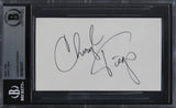 Cheryl Tiegs The Brown Bunny Authentic Signed 3x5 Index Card BAS Slabbed