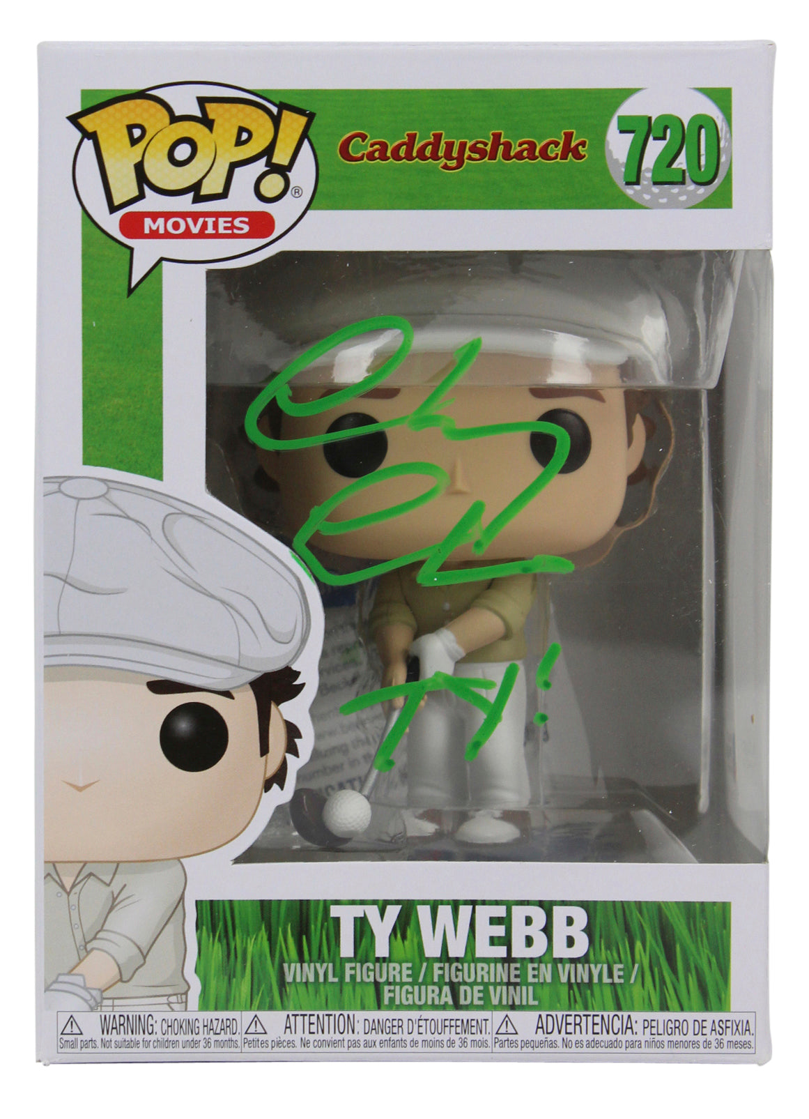 Chevy Chase Caddyshack "Ty!" Signed #720 Funko Pop Vinyl Figure BAS #P94309