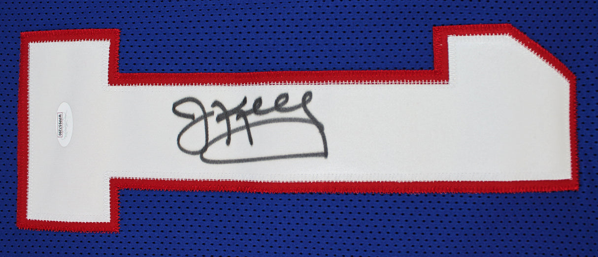 Jim Kelly Authentic Signed Blue Pro Style Jersey Autographed JSA Witness