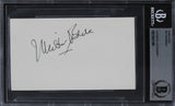 Milton Berle The Milton Berle Show Authentic Signed 3x5 Index Card BAS Slabbed 4