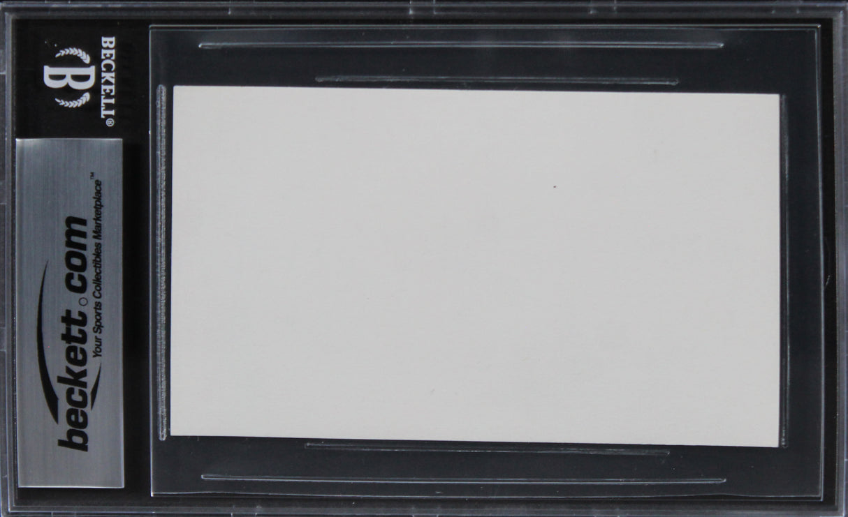 Moon Unit Zappa European Vacation Authentic Signed 3x5 Index Card BAS Slabbed
