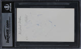 Michael Biehn Terminator Authentic Signed 3x5 Index Card Autographed BAS Slab 2