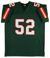 Miami Ray Lewis Authentic Signed Green Pro Style Jersey Autographed BAS Witness