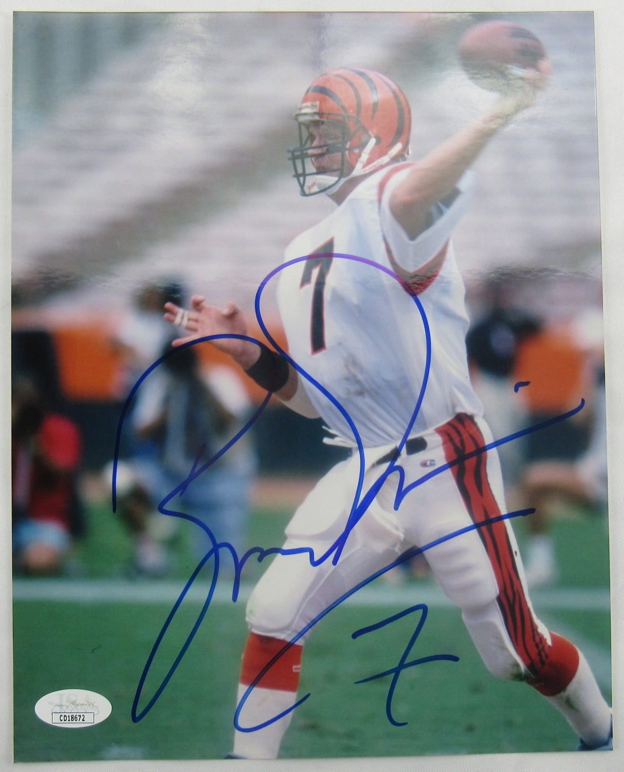 Boomer Esiason Signed Auto 8x10 Photo JSA CD18672