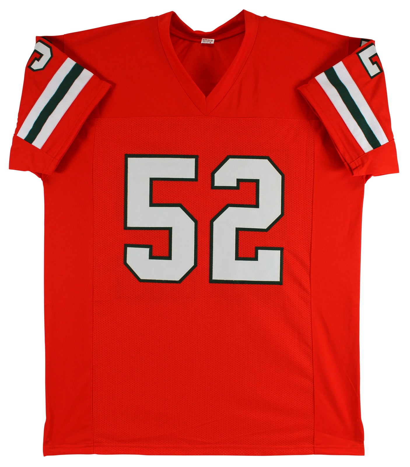 Miami Ray Lewis Authentic Signed Orange Jersey Autographed BAS Witnessed