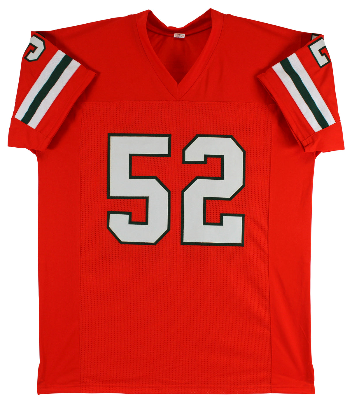 Miami Ray Lewis Authentic Signed Orange Jersey Autographed BAS Witnessed