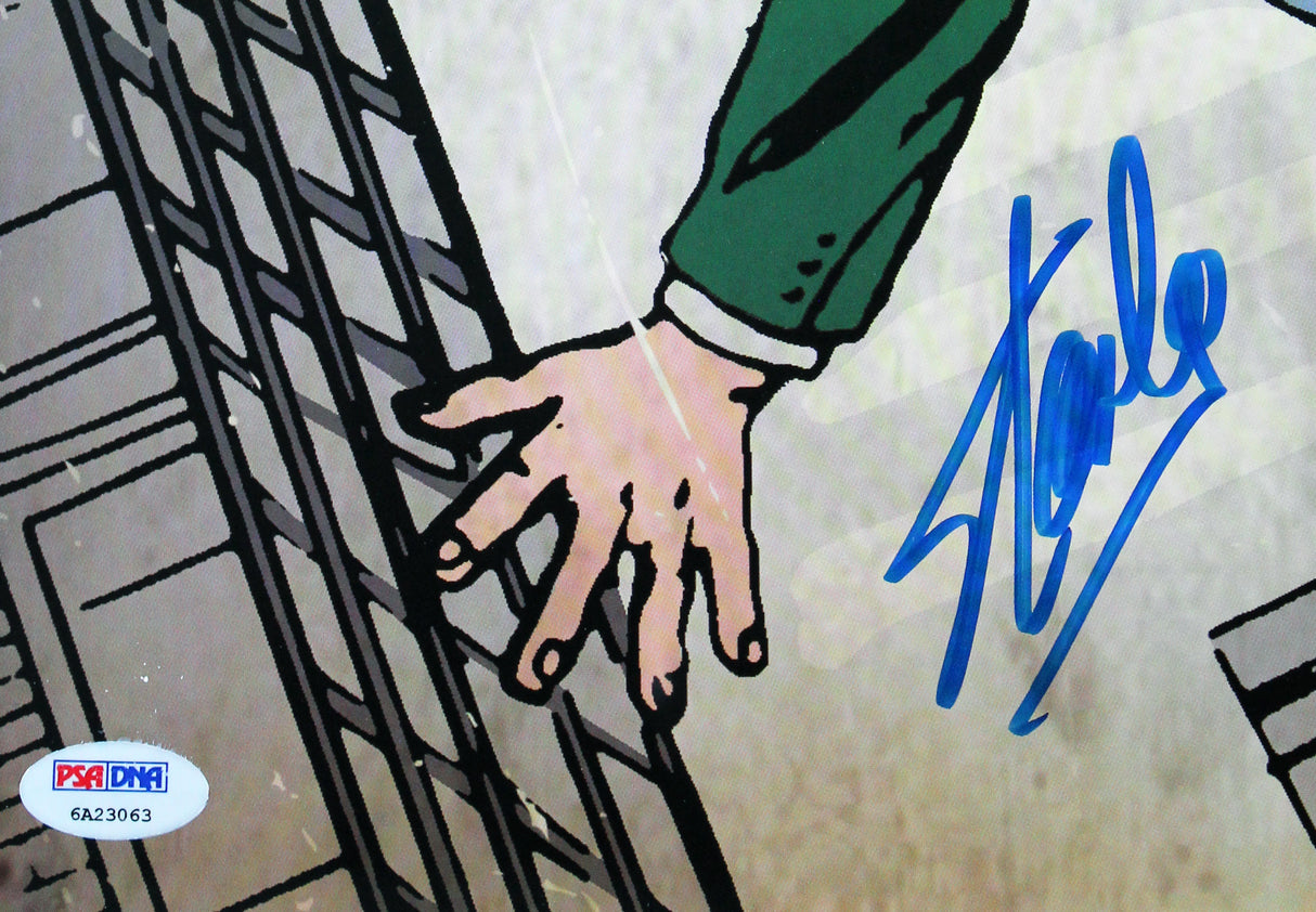 Stan Lee Marvel Signed & Framed 24x36 Amazing Fantasy Spider Man Poster PSA Itp