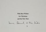 Paul McCartney "Love & The Kids" Signed 6.5x9 Christmas Greeting Card BAS