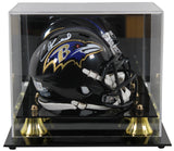 Ravens Ed Reed Authentic Signed Speed Mini Helmet Mirrored w/ Case BAS Witnessed