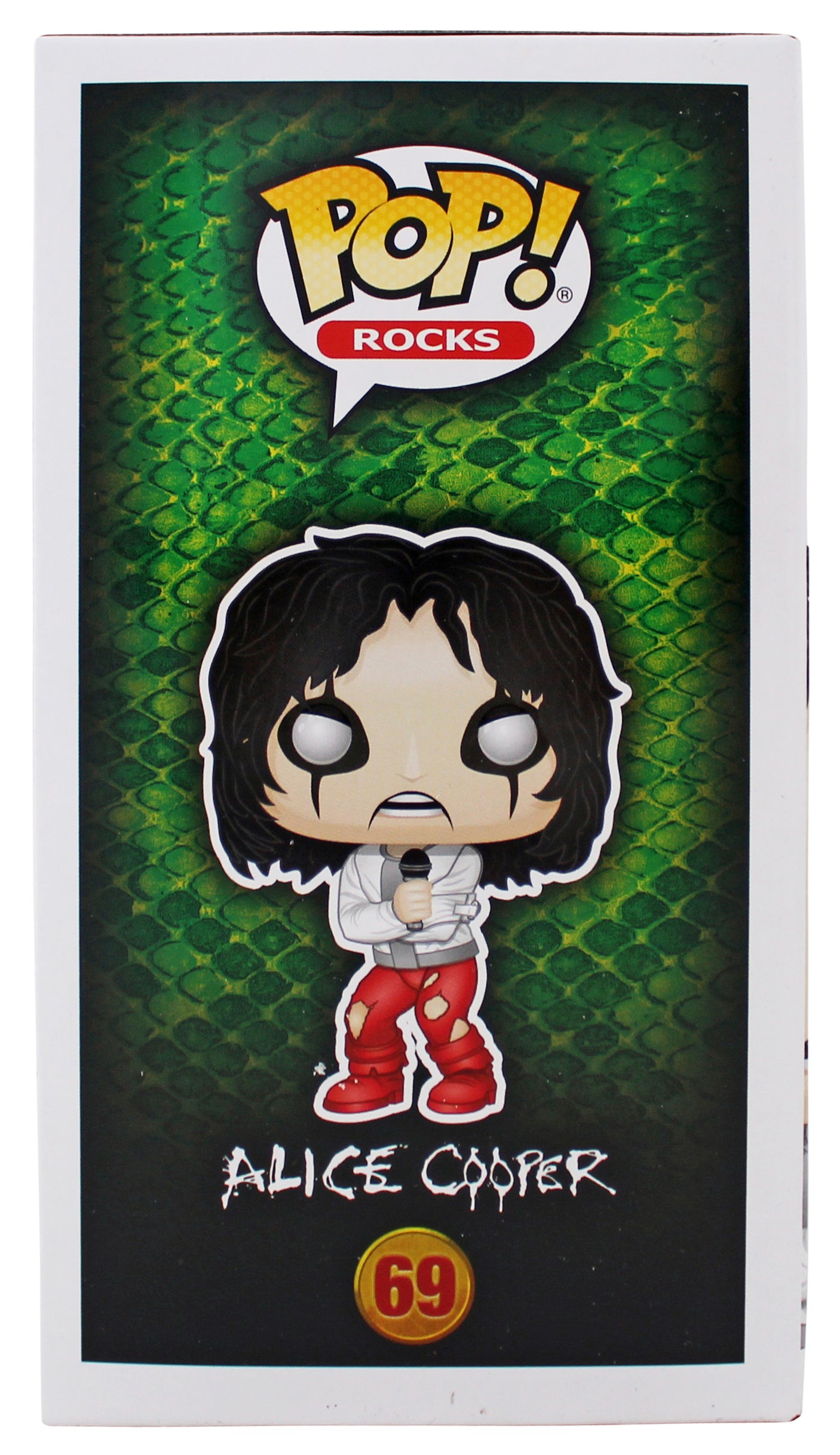 Alice Cooper Authentic Signed #69 Funko Pop Vinyl Figure BAS Witnessed #1W793338