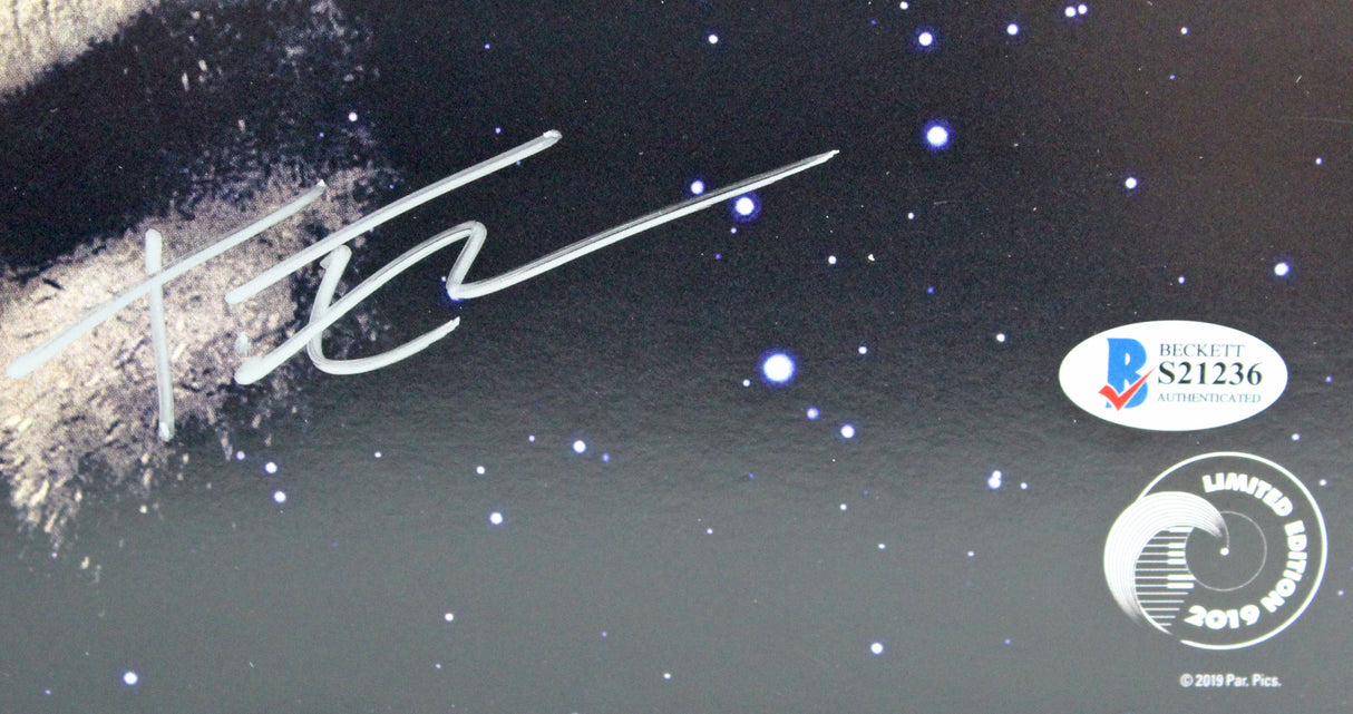 Taron Egerton Rocketman Authentic Signed 12x12 Album Flat Photo BAS #S21236