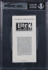 Magic Johnson "1990 ASG MVP" Signed 1990 All Star Game Ticket Auto 10 BAS Slab 1