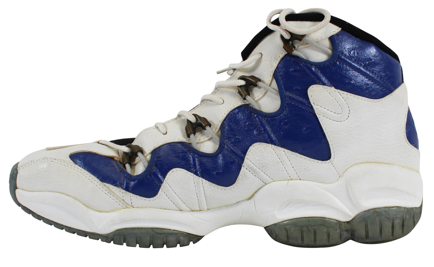 Clyde Drexler Signed 1997-98 Final Season Game Used Reebok DMX Size 15 Shoes JSA