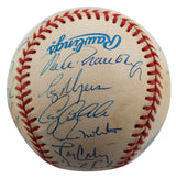 1997 Twins (27) Molitor, Knoblauch, Kelly +24 Signed Oal Baseball BAS #AA03202