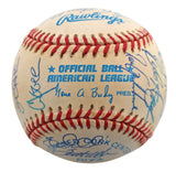 1997 Twins (27) Molitor, Knoblauch, Kelly +24 Signed Oal Baseball BAS #AA03202